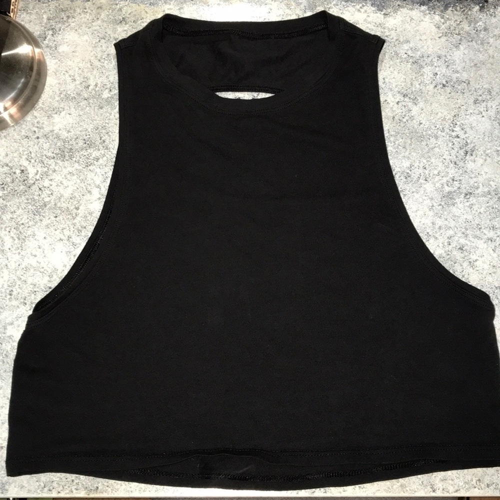 Lululemon Black Crop Tank